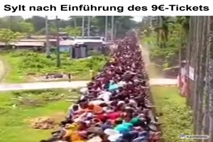 Sylt nach Einfhurng des 9-Euro-Tickets