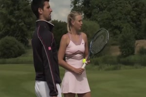 Heute mal mit dem Tennisschläger