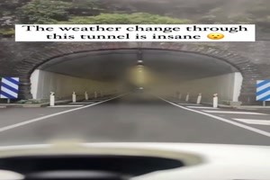 Wetterwechsel nach dem Tunnel