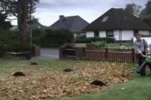 In den Maulwurfh�gel blasen