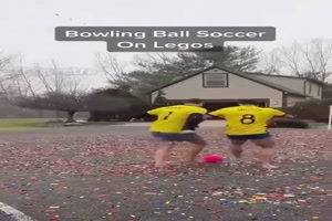 Fuball barfu auf Lego
