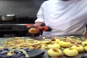 �pfel sch�len mal anders