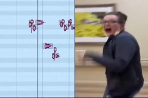 Erschrocken wie ein Dino