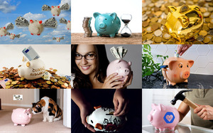 klicke hier, um die Datei herunterzuladen Piggy Banks - Sparschweine