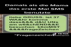 Die erste SMS