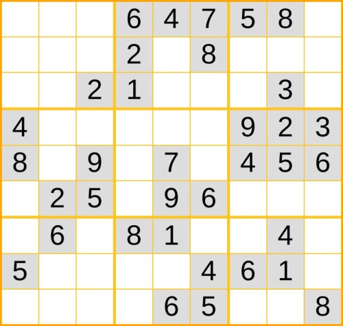 ein leichtes Sudoku (Nr. 1028) online spielen