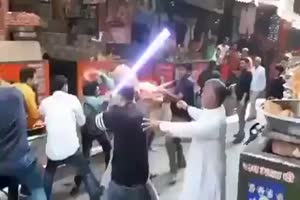 Einfach mal Lichtschwerter reingemacht