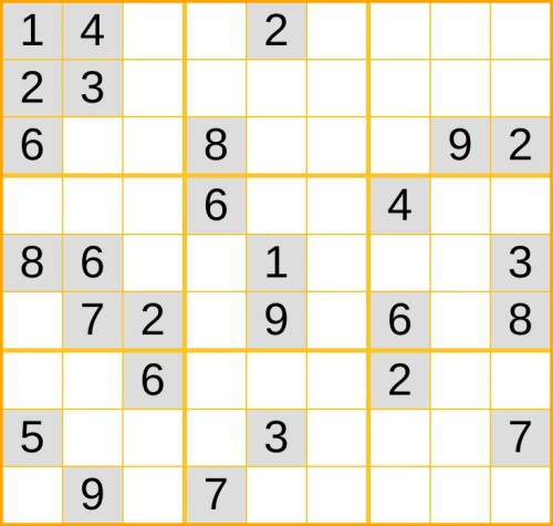 ein schweres Sudoku (Nr. 1235) online spielen