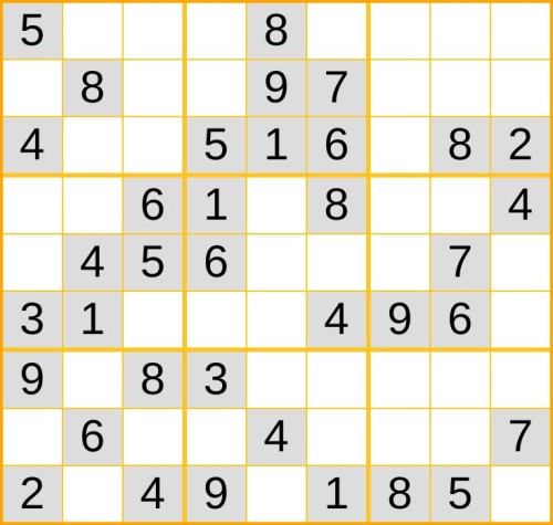 ein leichtes Sudoku (Nr. 1350) online spielen