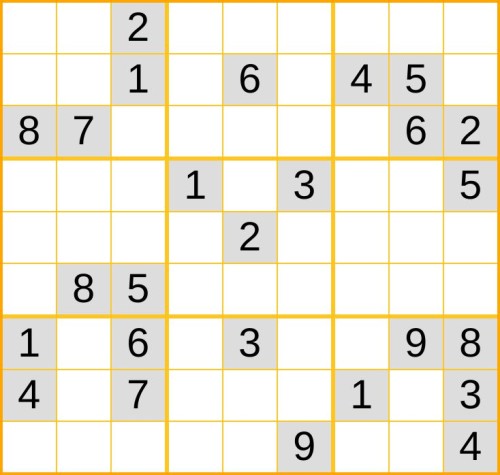 ein schweres Sudoku (Nr. 1351) online spielen