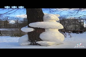 Lustige Schneefiguren