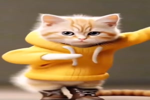 Katze macht Fr�hsport