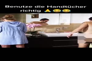 Benutze das Handtuch lieber richtig!