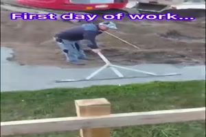 Erster Tag bei der Arbeit