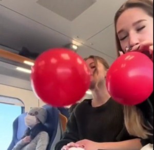 Lufballon sausen lassen