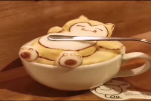 Nette Milchschaumfiguren