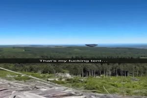 Da fliegt mein Zelt