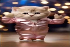 Tanzende Katze