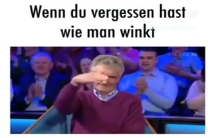 Winken ist nicht sein Ding