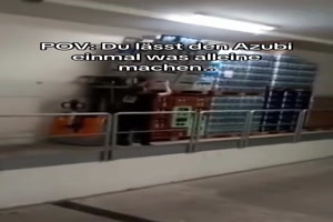 Wenn der Azubi alleine was macht
