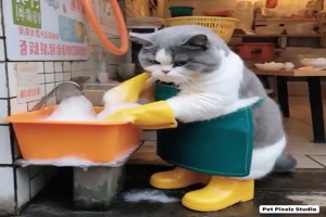 Katzen beim Splen