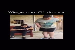 Wiegen am 1. Januar