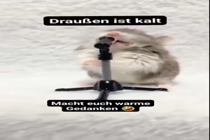 Drauen ist es kalt