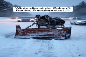 Tierischer Winterdienst
