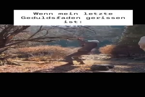 Geduldsfaden gerissen