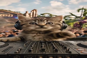 Die Tomorrowland-Katze