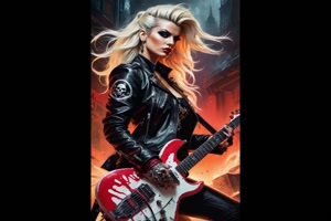 Rocking Guitar Girl.
